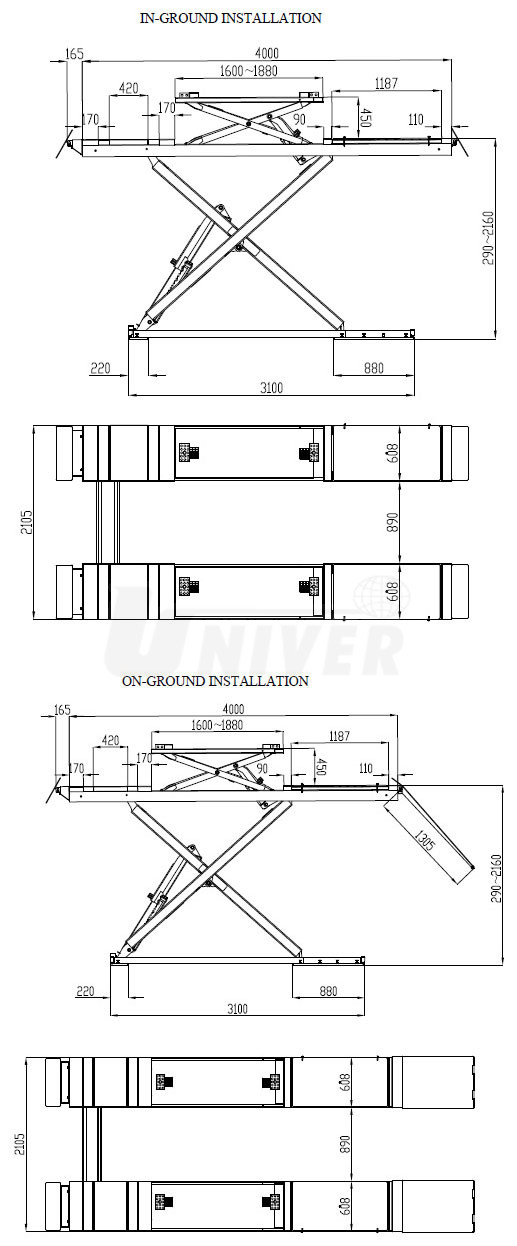 Nožnicové zdviháky SXKlift-4000/4200 a SXKlift-4000/4800 (2)