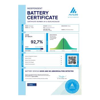 Systém na zistenie stavu batérií elektrických vozidiel AVILOO (2)