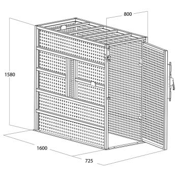Ochranná klietka na hustenie pneumatík Beissbarth (1)