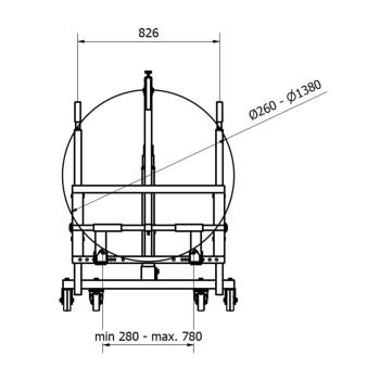 Hydraulický transportný zdvihák pre kolesa Compac WD 500 (6)