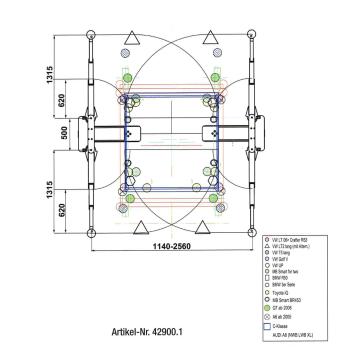 Dvojpiestový zdvihák Consul 2.35 MKS Optima (4)