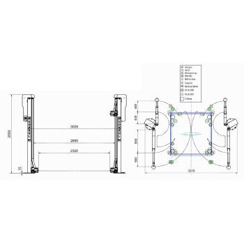 Dvojstĺpový zdvihák Consul 2.30 EL (2)