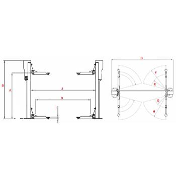 Dvousloupový zvedák Consul 2.40 Premium (3)