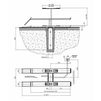 Dvojpiestový plošinový zdvihák Consul 2.35 VFN-W (2)