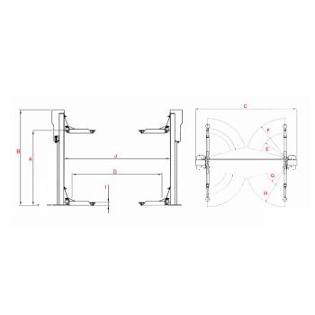 Dvojstĺpový zdvihák Consul 2.70 EL Multi XXL (2)