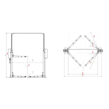 Dvojstĺpový zdvihák Consul 2.70 HD FLEX (2)