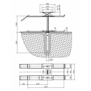 Dvojpiestový plošinový zdvihák Consul 2.35 MKFN (2)