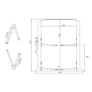 Dvojstĺpový zdvihák UNIVER DSZ 4.0H NP (2)