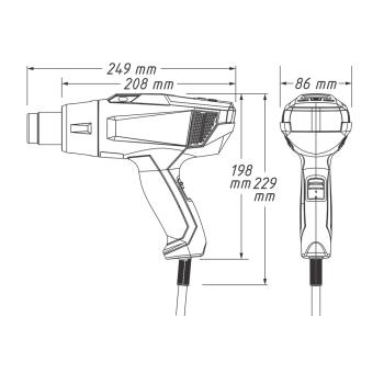 Teplovzdušná pištoľ HAZET 1990N/6 (4)