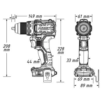 Aku vŕtačka - skrutkovač HAZET 9530-1/4 (3)