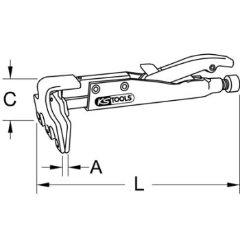 Šškripcové klieštěKSTOOLS 115.1080 (3)