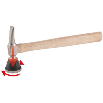 Karosárske kladivo s plochou zahnutou špičkou / guľaté KSTOOLS 140.2109 (2)