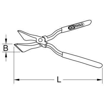 Falcovacie kliešte priame KSTOOLS 222.1601 (3)
