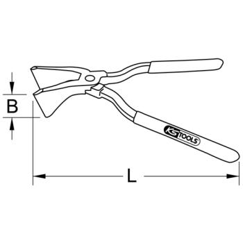 Falcovacie klieště zahnuté KSTOOLS 222.1602 (3)