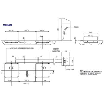 Prístroj na zisťovanie vôlí v zavesení kolies a riadení OMA 547INC (2)