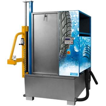 Umývačka kolies nákladných automobilov s ohrevom a zdvihákom WULKAN 500H (1)