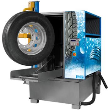 Umývačka kolies nákladných automobilov s ohrevom a zdvihákom WULKAN 500H (2)