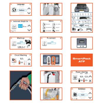 Prístroj na výmenu oleja a čistenie automatických prevodoviek SPIN ATF S-Drive 4500 SW (2)
