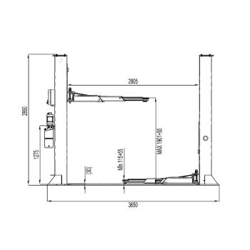 Dvojstĺpový zdvihák UNIVER DSZ 5.0 TA (2)