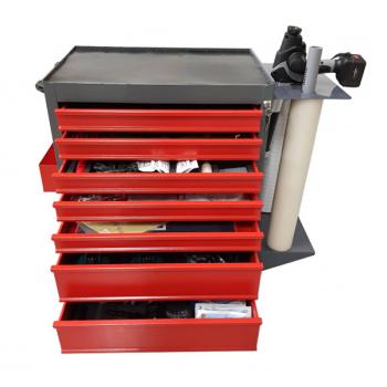 Vozík s náradím na opravy a montáž skiel VBSA SERV-OPB-DELUXE (2)