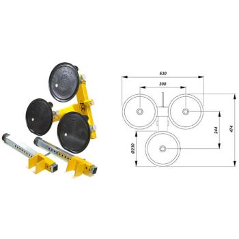 Zariadenie pre montáž čelných skiel nákladných automobilov VBSA TS2016 (2)
