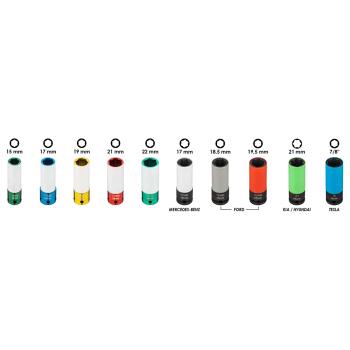 Sada kovaných hlavíc na skrutky hliníkových diskov VIGOR V6312/12 (2)