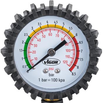 Pneuhustič s analógovým tlakomerom VIGOR V6905 (2)