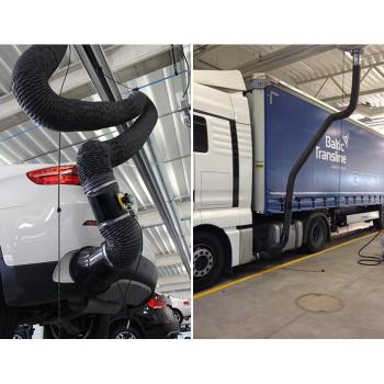 Odsávacie vozíky s ramenom TOUCHLESS, hadicou a lievikom GTL (2)